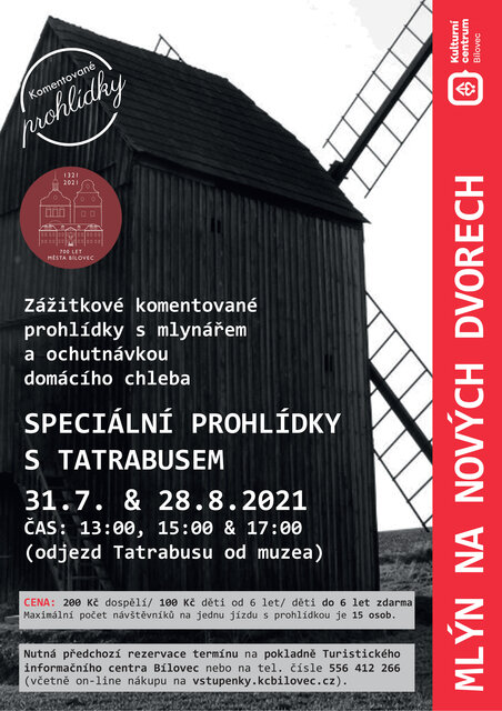Vyjížďka Tatrabusem na komentovanou prohlídku větrného mlýna