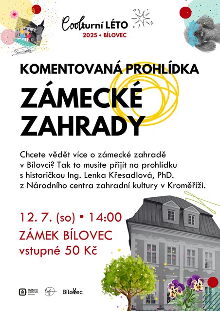 KOMENTOVANÁ PROHLÍDKA ZÁMECKÉ ZAHRADY • COOLturní léto 2025