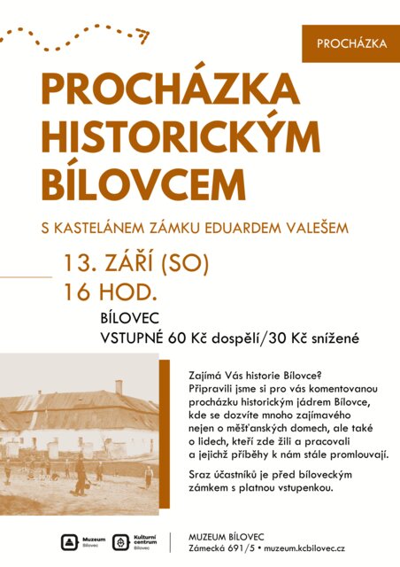 Procházka historickým Bílovcem s kastelánem Eduardem Valešem