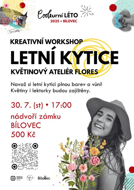  LETNÍ KYTICE, KREATIVNÍ WORKSHOP • COOLturní léto 2025