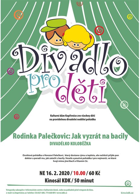 PRO DĚTI: Divadélko Koloběžka: Rodinka Palečkovic: Jak vyzrát na bacily