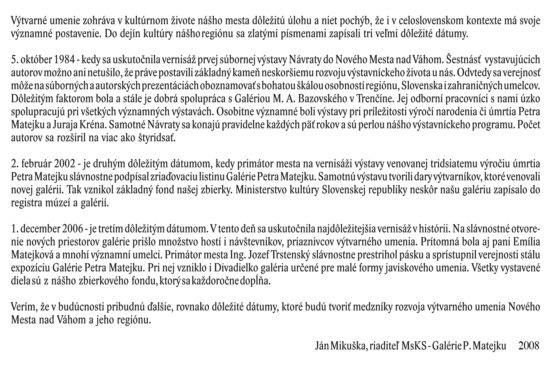 P. e dátumu stránky