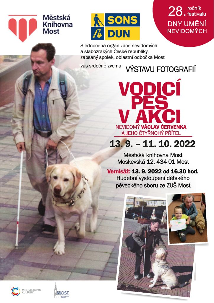 Plakát - výstava Vodicí pes v akci