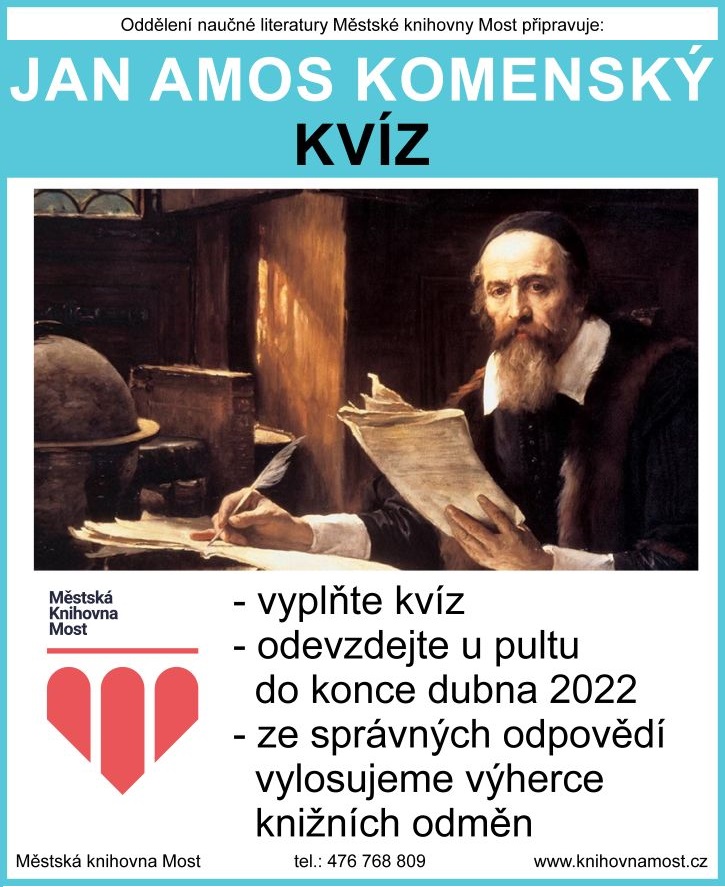 Plakát - kvíz J. A. Komenský