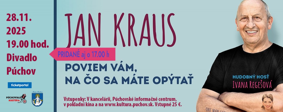 JAN KRAUS - POVIEM VÁM, NA ČO SA MÁTE OPÝTAŤ - ONE MAN SHOW