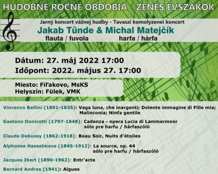 Jarný koncert -Tünde Jakab & Michal Matejčík