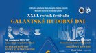 Otvárací koncert XXVI. ročník festivalu: Galantské hudobné dni