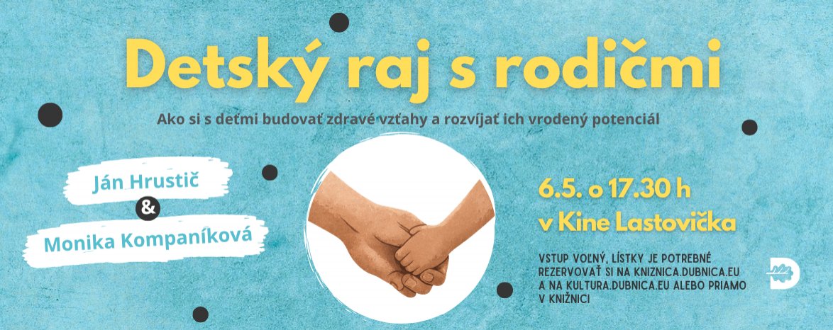 Detský raj s rodičmi - beseda s autormi knihy 