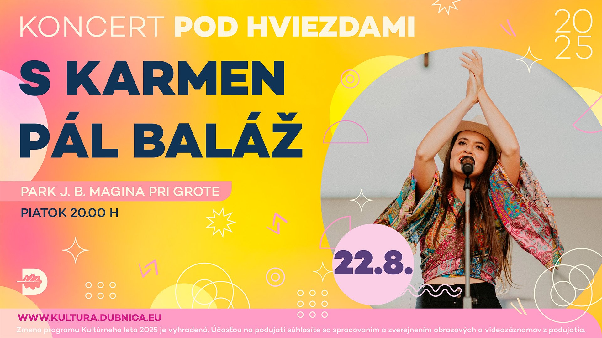 Koncert pod hviezdami s KARMEN PÁL-BALÁŽ