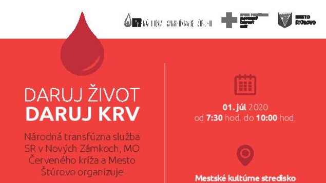 DARUJ ŽIVOT. DARUJ KRV., 01.07.2020