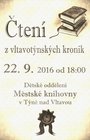 ČTENÍ Z VLTAVOTÝNSKÝCH KRONIK