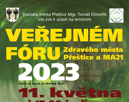 Veřejné fórum Zdravého města Přeštice a MA21 2023