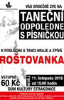 Taneční odpoledne s písničkou-listopad 2018