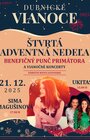 Štvrtá adventná nedeľa: Benefičný punč primátora a vianočné koncerty Ukitas a Simy Magušinovej
