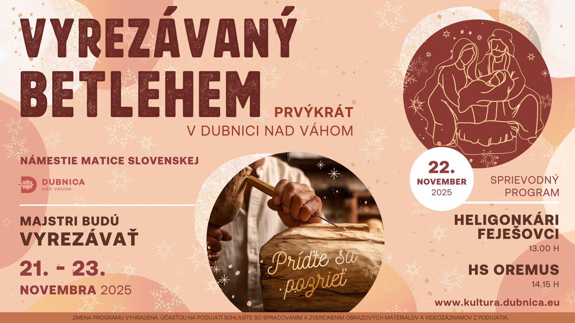 Vyrezávaný Betlehem prvýkrát v Dubnici 