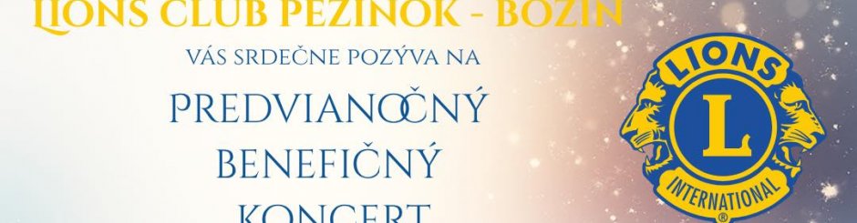 Predvianočný benefičný koncert Lions Clubu Pezinok