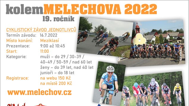 Cyklistický závod - kolem Melechova 2022