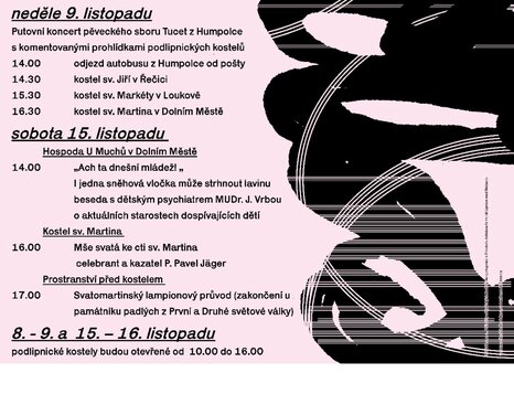 podlipnické kostely a svatomartinské posvícení