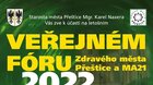 Veřejné fórum Zdravého města Přeštice a MA21 2022