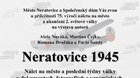 NERATOVICE 1945 - NÁLET NA MĚSTO A POSLEDNÍ DNY VÁLKY