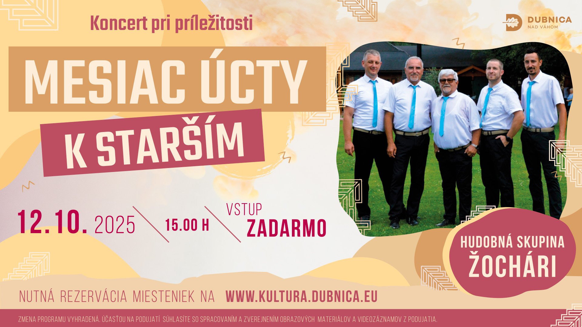 Koncert pri príležitosti mesiaca úcty k starším s HS Žochári