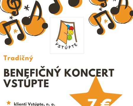 Benefičný koncert VSTÚPTE 2022