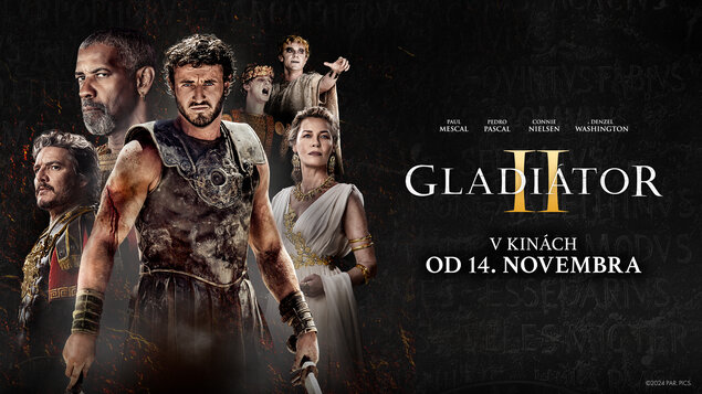 Gladiator II   / 18+ / maloletým vstup nepovolený (ani v sprievode rodiča)    / 25.11. maďarský dabing