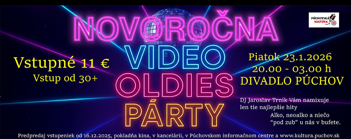 NOVOROČNÁ VIDEO OLDIES PÁRTY 2026