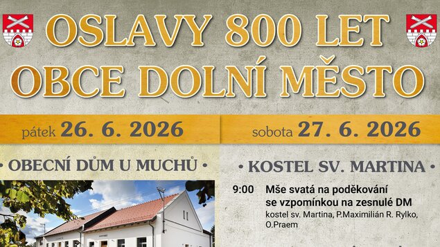 Oslavy 800 let obce Dolní Město