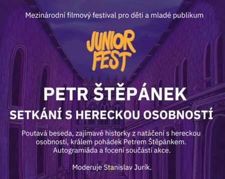 MFF JUNIORFEST 2024 - Petr Štěpánek - Setkání s hereckou osobností