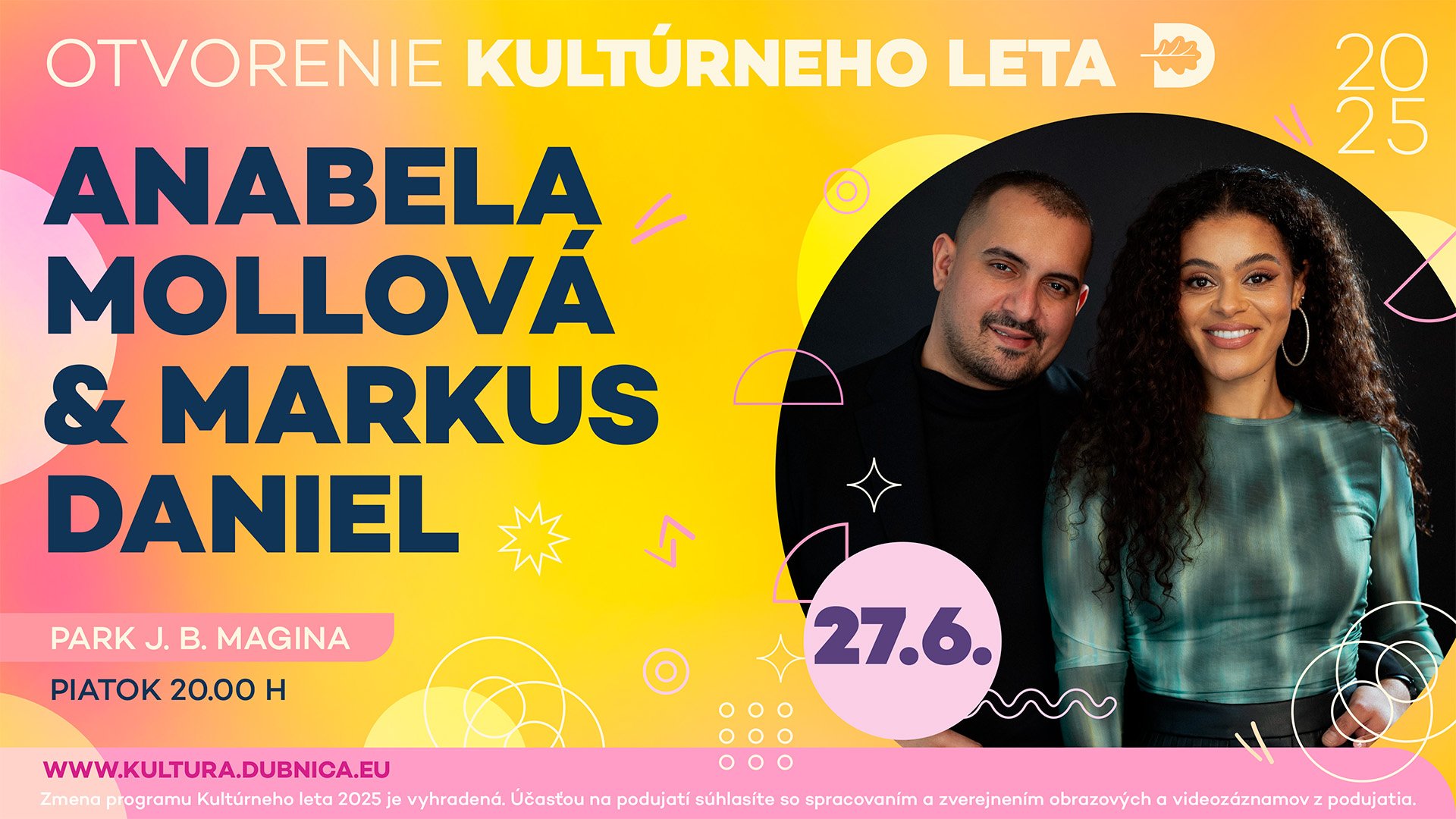 Otvorenie kultúrneho leta 2025 ANABELA MOLLOVÁ & MARKUS DANIEL