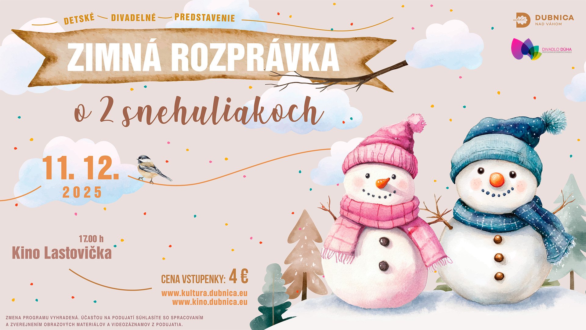 Zimná rozprávka o dvoch snehuliakoch