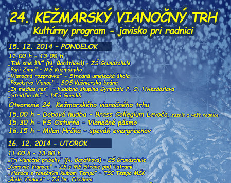 24. Kežmarský vianočný trh 