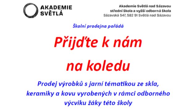 Přijďte k nám na koledu