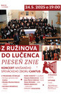 Koncert speváckeho zboru CANTUS - Z Ružinova do Lučenca pieseň znie