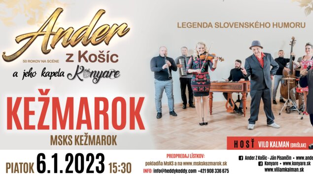 Ander z Košíc #FOREVERYOUNG tour GALAKONCERT (KONYARE + VILO KALMAN)