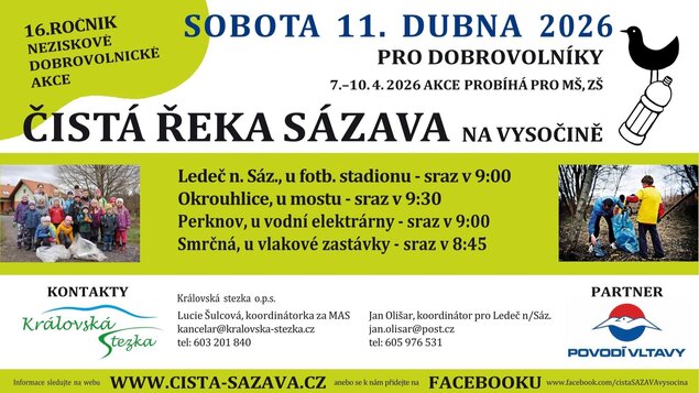 ČISTÁ ŘEKA SÁZAVA na Vysočině