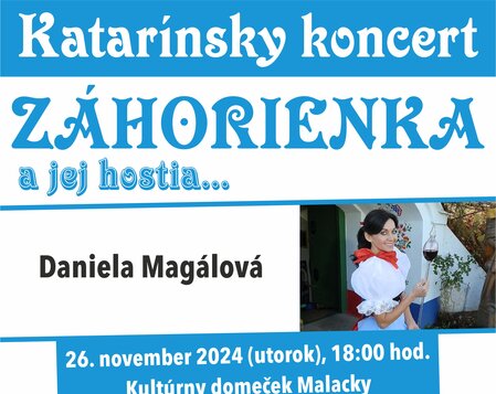 Katarínsky koncert - ZÁHORIENKA a jej hostia...