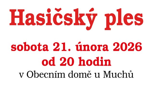 Hasičský ples v Dolním Městě