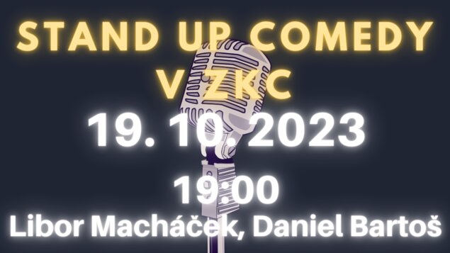 Stand up comedy v ZKC - vstupenky už pouze na místě 