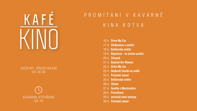Kafé Kino program 16.-31.5.2022