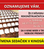 Výmena sedačiek