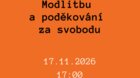Modlitba a poděkování za svobodu