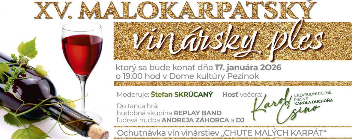  Malokarpatský vinársky ples 2026