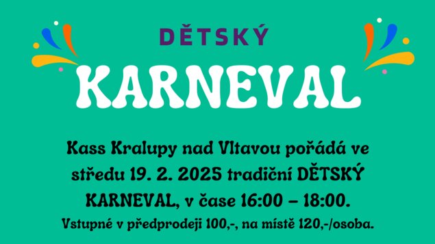 Dětský karneval 19.2.