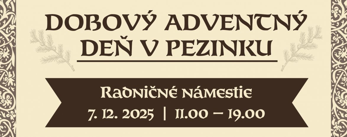Dobový adventný deň v Pezinku