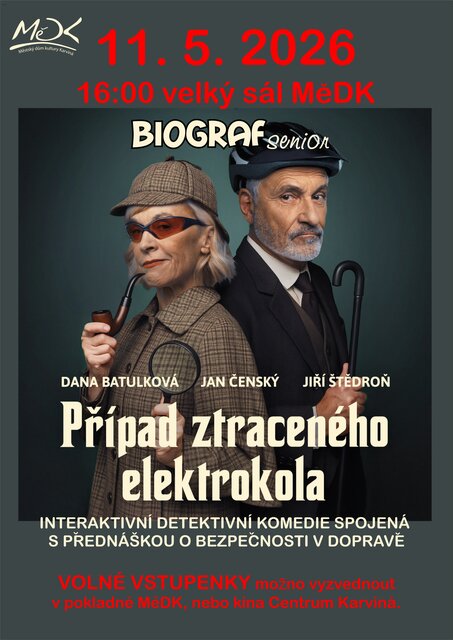 Případ ztraceného elkektrokola - BIOGRAF SENIOR