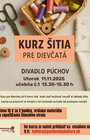 KURZ ŠITIA PRE DIEVČATÁ - november 2025
