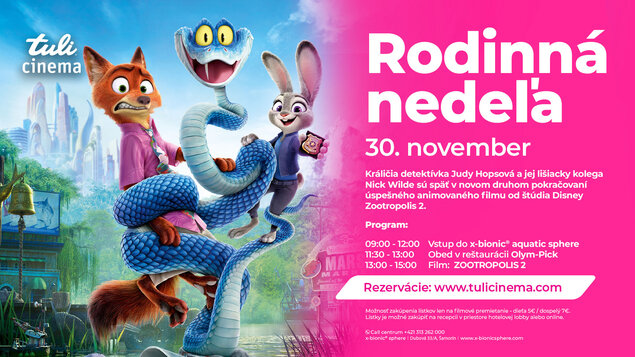 Rodinná nedeľa v x-bionic sphere  30.11.2025