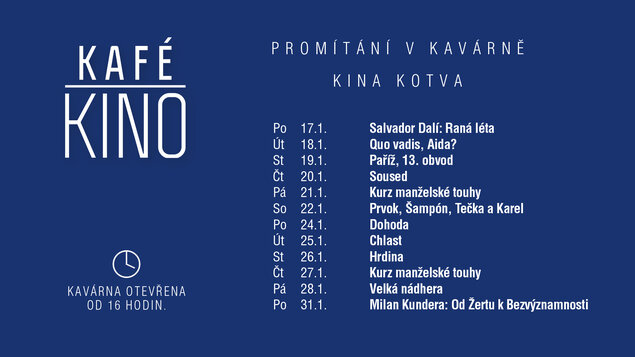 Kafé Kino program 17.-31.1.2022